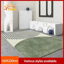 modern simple carpet green nordic style