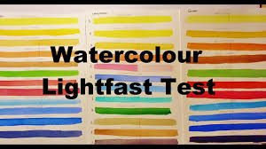 White Nights Winsor Newton Watercolour Lightfast Test