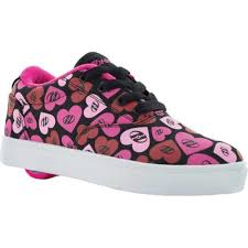 Childrens Heelys Launch Sneaker Size 7 M Blackmulti Pinkhearts