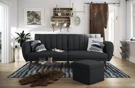 Novogratz Brittany Sofa Bed Dark Grey