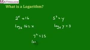 logarithms exponential form to log