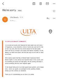 Kate Spade: Ulta Beauty apologizes for ...