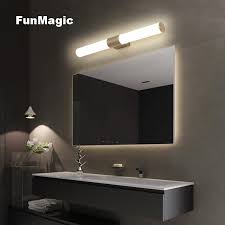 A smaller bathroom may only need a 2 or 3 light vanity light fixture, while a larger room may need a 4 or 5 light vanity mirror light. Modern Aluminum Led Wall Lamp Bathroom Cabinet Front Mirror Light Bathroom Vanity Light Wall Mounted Sconces Dresser Lighting Led Indoor Wall Lamps Aliexpress
