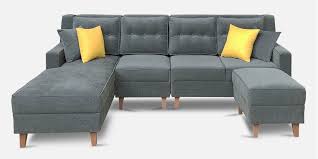 santiago fabric rhs sectional sofa