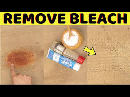 remove bleach stains from carpet