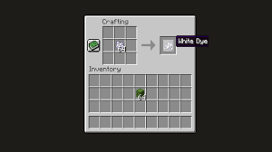how to make white dye in minecraft