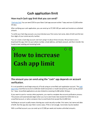 Or you can create a unique identifier known as a $cashtag. Cash App Limit By Asif Javed Issuu