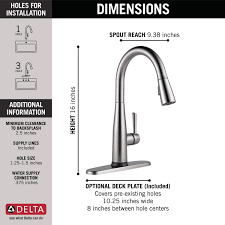 More than 25,000 manuals online Buy Delta Faucet Essa Single Handle Touch Kitchen Sink Faucet With Pull Down Sprayer Touch2o Technology And Magnetic Docking Spray Head Arctic Stainless 9113t Ar Dst Online In Indonesia B012i44kk6