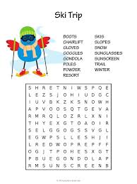 When you are done, hit the make puzzle button to generate a word search puzzle. Phenomenal Skiingy Worksheets Free Printable Ski Trip Word Search Kids Poems Puzzles For Matching Worksheet Generator Jaimie Bleck