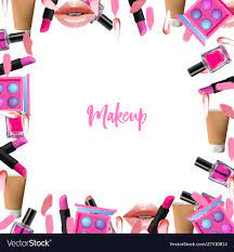 make up border beauty frame with