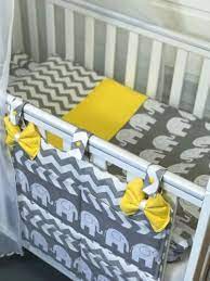 Crib Or Cot Or Cot Bedding Set Grey