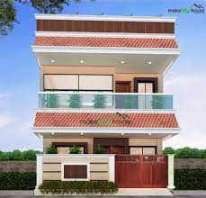Indian-House-Exterior-Design | Architecture Design | Naksha Images | 3D  Floor Plan Images | Make My House Completed Project gambar png