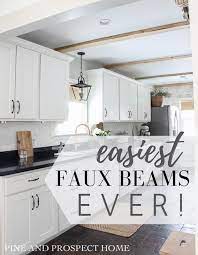 easy faux wood beam diy pine and