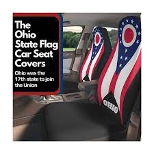 Ohio State Flag Car Seat Covers