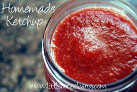 homemade ketchup with fresh tomatoes