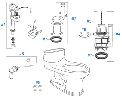 toto willingham toilet replacement parts