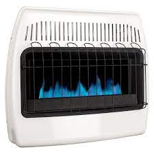 propane blue flame wall heater