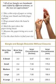 Use a tape measure to measure the circumference of your wrist, making sure the ribbon is attached to your wrist. Sizing Guide For Bangles And Bangle Bracelets Duel On Jewel