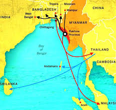 Image result for rakhine, myanmar map,
