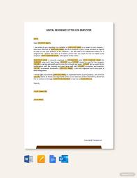 al reference letter from employer
