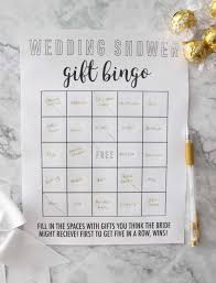 bridal shower bingo free printable