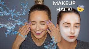 ice water makeup hack for flawless