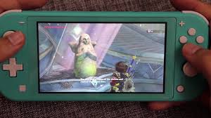 The nintendo ds lite features a slimmer and more lightweight design and a brighter screen. Zelda Breath Of The Wild Gameplay En Nintendo Switch Lite Youtube