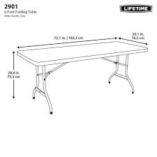 Lifetime 6 Foot Folding Table Commercial