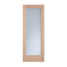 1 Lite Oak Frosted Glass Ovolo