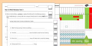 Year 6 Grammar Punctuation And Spelling Test 3 Assessment Pack