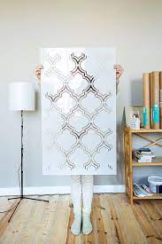 moroccan double large wall stencil