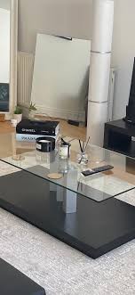 Black Glass Coffee Table In Clapham