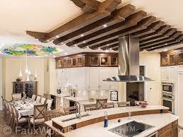 stunning kitchen ceiling treatment