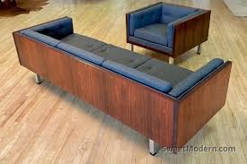 Danish Rosewood Case Sofa Chair Set