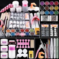 coscelia mild east nail kit acrylic powder glitter nail art manicure tool tips brush set