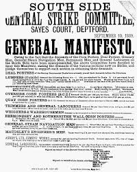 london dock strike 1889 nthe manifesto