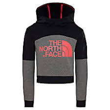 Buy The North Face Girls Cropped Hoodie Tnf Medium Grey