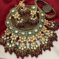 round artificial necklace kundan sets