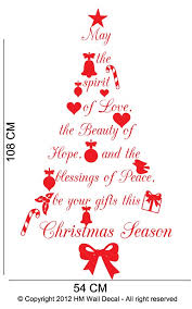 Details About Christmas Tree With Wish Quote Wall Art Decal Great Gift