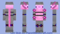 ¿cómo instalar axolotl skin para minecraft? Updated Axolotl Man Minecraft Skin