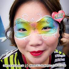 masquerade mask face paint makeup