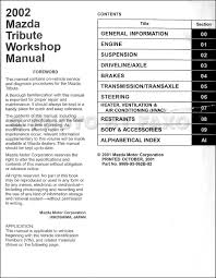 2002 Mazda Tribute Manual Wiring Diagram Meta