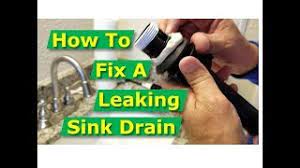 how to fix bathroom sink drain leaks