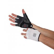 sportful tc short finger gloves white