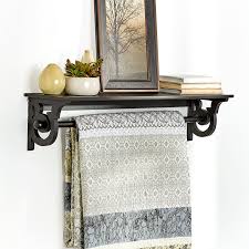 Wall Mounted Quilt Rack With Shelf