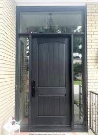Traditional Black Front Door With