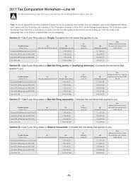 tax comtion worksheet fill out