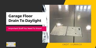 garage floor drain to daylight
