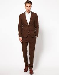 Suit direct sell suits for men from top designers, for business, weddings, race days & more. Asos Skinny Fit Suit In Brown At Asos Skinny Fit Suits Latest Fashion Clothes Suits