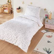 Louise Washed Cotton Duvet Cover Polka